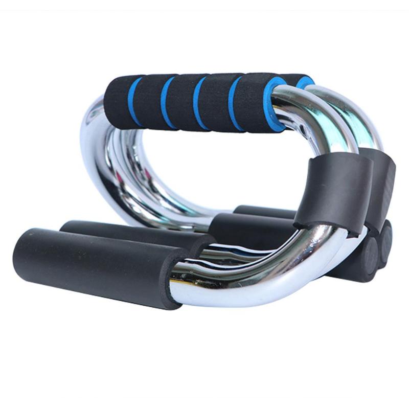 1 par Fitness Push Up barras de soporte de Pushup deporte gimnasio ejercicio entrenamiento pecho Bar esponja ejercitador con sujeción para las manos para la construcción del cuerpo