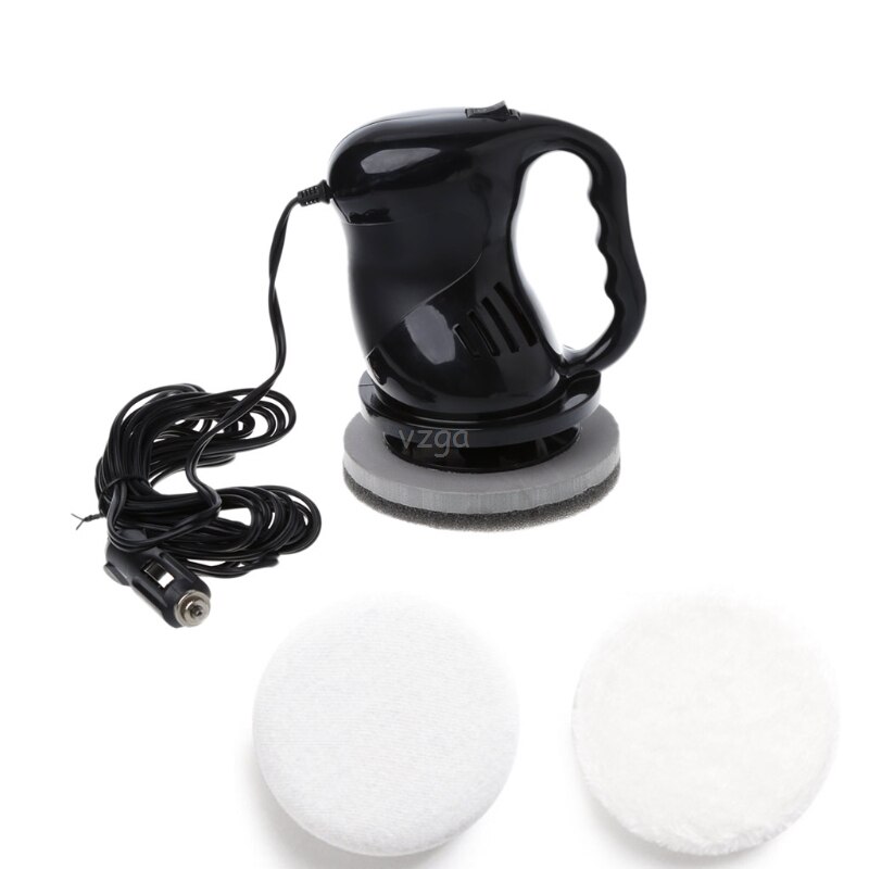 12V 40W Polishing Machine Car Auto Polisher Electric Tool Buffing Waxing Waxer: Black