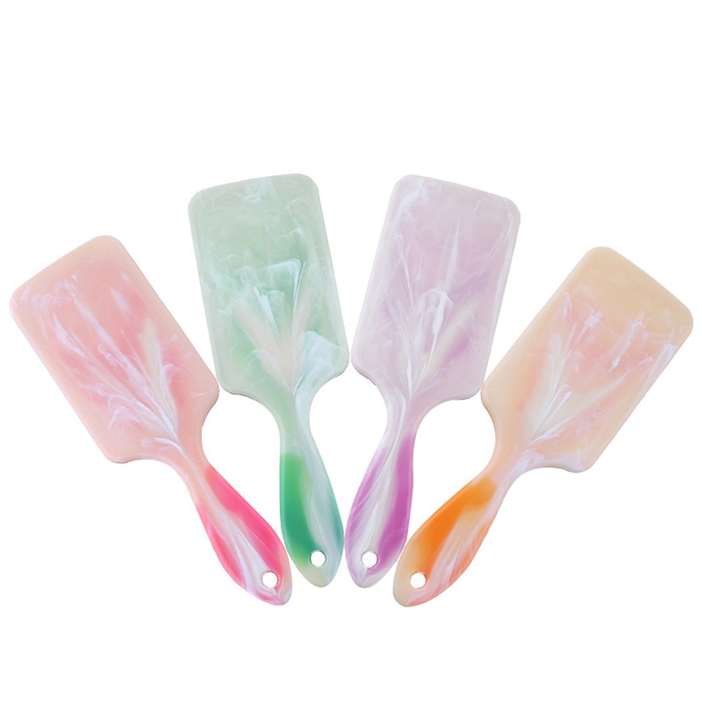 Professionele Vierkante Marmeren Haar Borstel Meisjes Haar Kam Hoofdhuidmassage Gezondheidszorg Haarborstel Kappers Styling Tools Voor Vrouwen