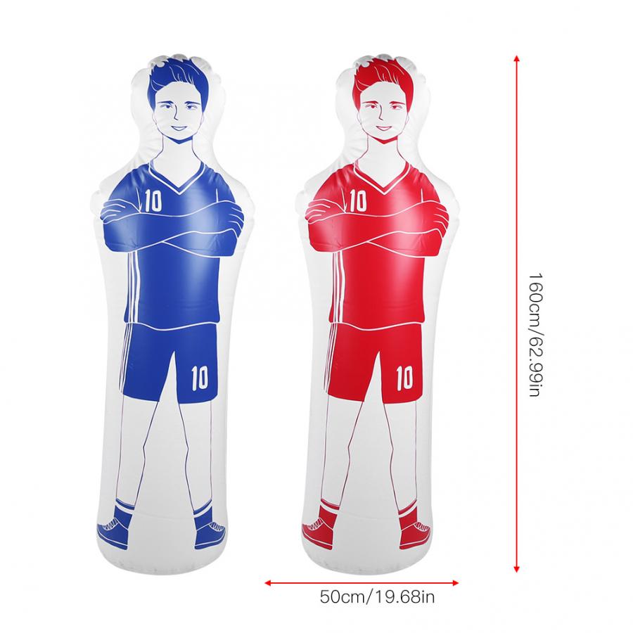 Durable 1.6m Adult Inflatable Football Training Goal Keeper Tumbler Air Soccer Training Dummy Tool PVC Inflatable Tumbler Wall