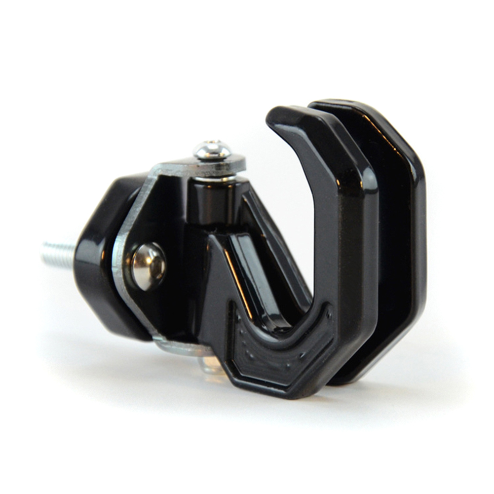 Universal Motorcycle Hook Aluminiumlegering Verdikte Scooter Motorfiets Dubbele Haken CSL88: Black