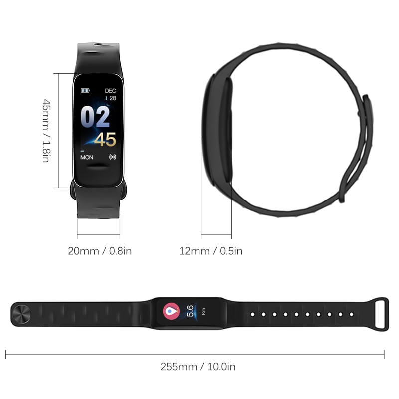 IP67 Waterdichte Fitness Tracker Smart Horloge Stappenteller Fitness Armband Stappenteller Stappenteller Calorie Slimme Band Voor Mannen Vrouwen