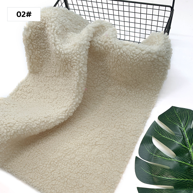 1 Uds., 45x50cm, nueva tela para peluche, felpa Granular suave, Material hecho a mano DIY, ropa, juguete, tela de lana de cordero,: CAMEL