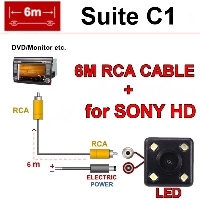 Cámara de visión trasera para coche, para SEAT Ibiza 6L 6J SC MK3 MK4 2002 ~ , SONY HD CCD, visión nocturna, marcha atrás: Suite C1