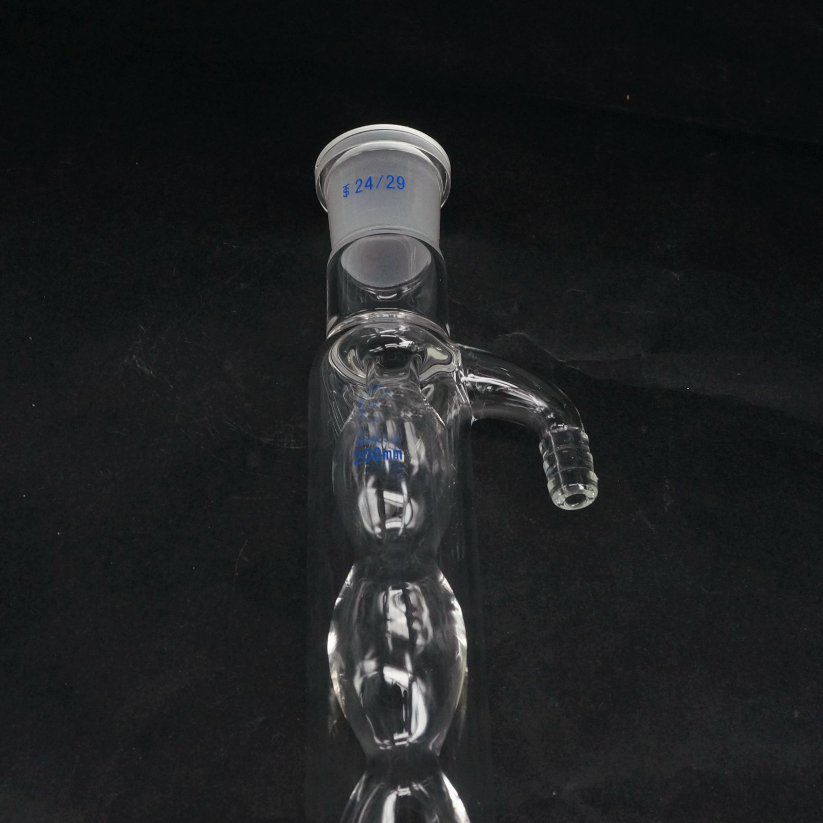 200mm 24/29 fælles borsilikatglas jakke allihn pære kondensat destillation til laboratorium