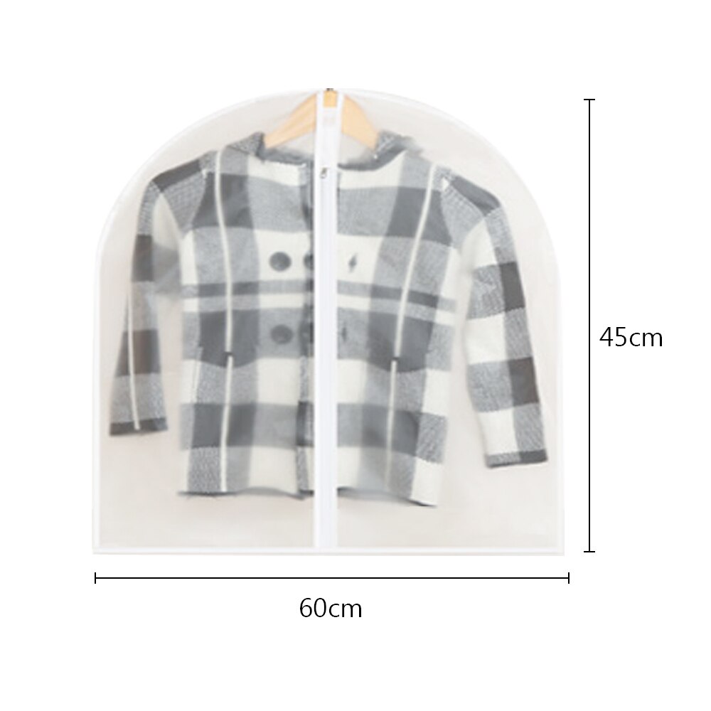 WaterProof Dust-proof Garment Protection Clothes Dress Suit Coat Dust Cover Storage Bag Case Organizer Wardrobe Hanging Clothing
