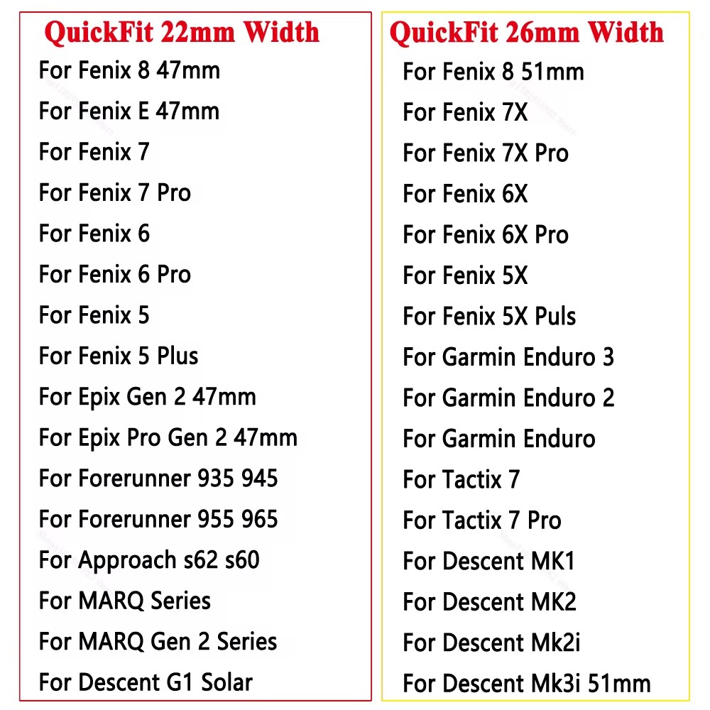 22 26mm Silicone Watchband Strap For Garmin Fenix 7X 6X 6 7 EPIX Gen 2 Easyfit Wristband Fenix 5X 5 955 965 Tactix 7 Smartwatch