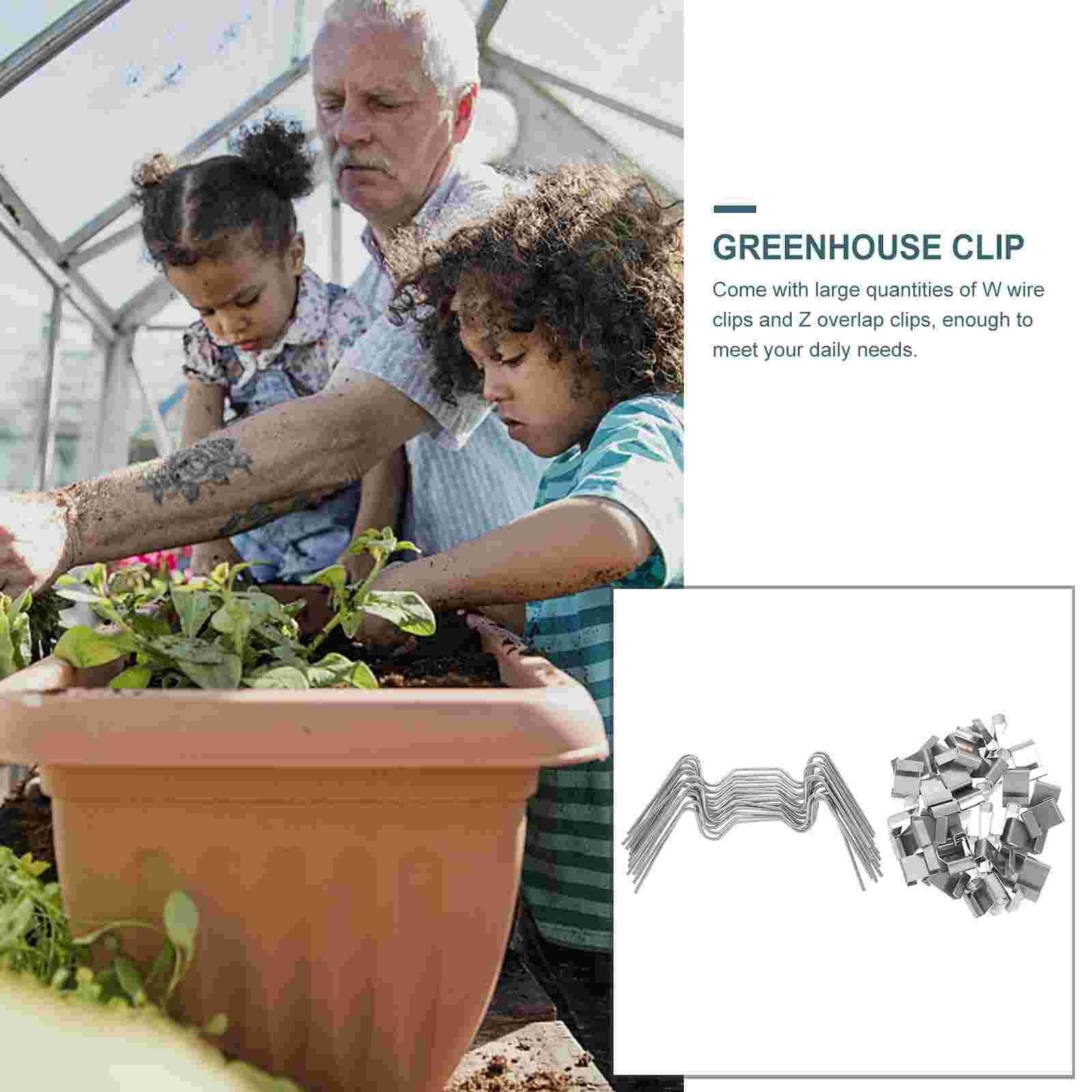 100pcs Greenhouse Glazing Z Overlap Clip Glazing Z Overlap Clip Glass Pane Clip