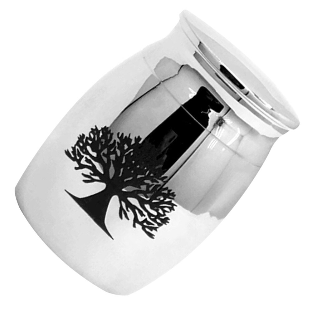 Stainless Steel Cinerary Funerary Urn Jar Opening the Urn Container: Default Title