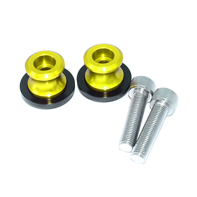 JEAR For Kawasaki Z750 2007 Z 750 10mm Motorcycle CNC Swingarm Slider Spools Stand Screws: GOLD M10