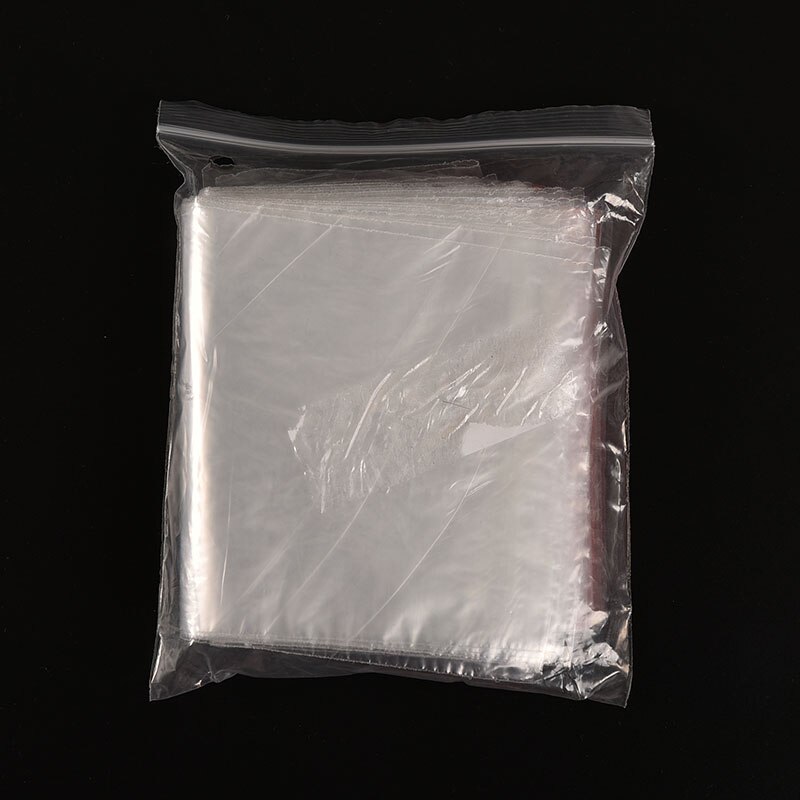 500 Stks/pak Sieraden Ziplock Zip Rits Lock Hersluitbare Plastic Poly Clear Opbergzakken Dikte 4x 6/5x 7/ 6x 9/7x10cm