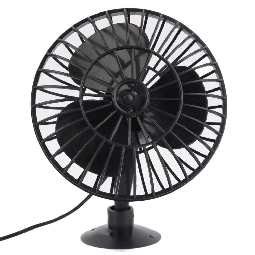 Zomer 12V Aangedreven Mini Auto Vrachtwagen Voertuig Cooling Fan Lucht Auto Zuignap Fan 4 Inch