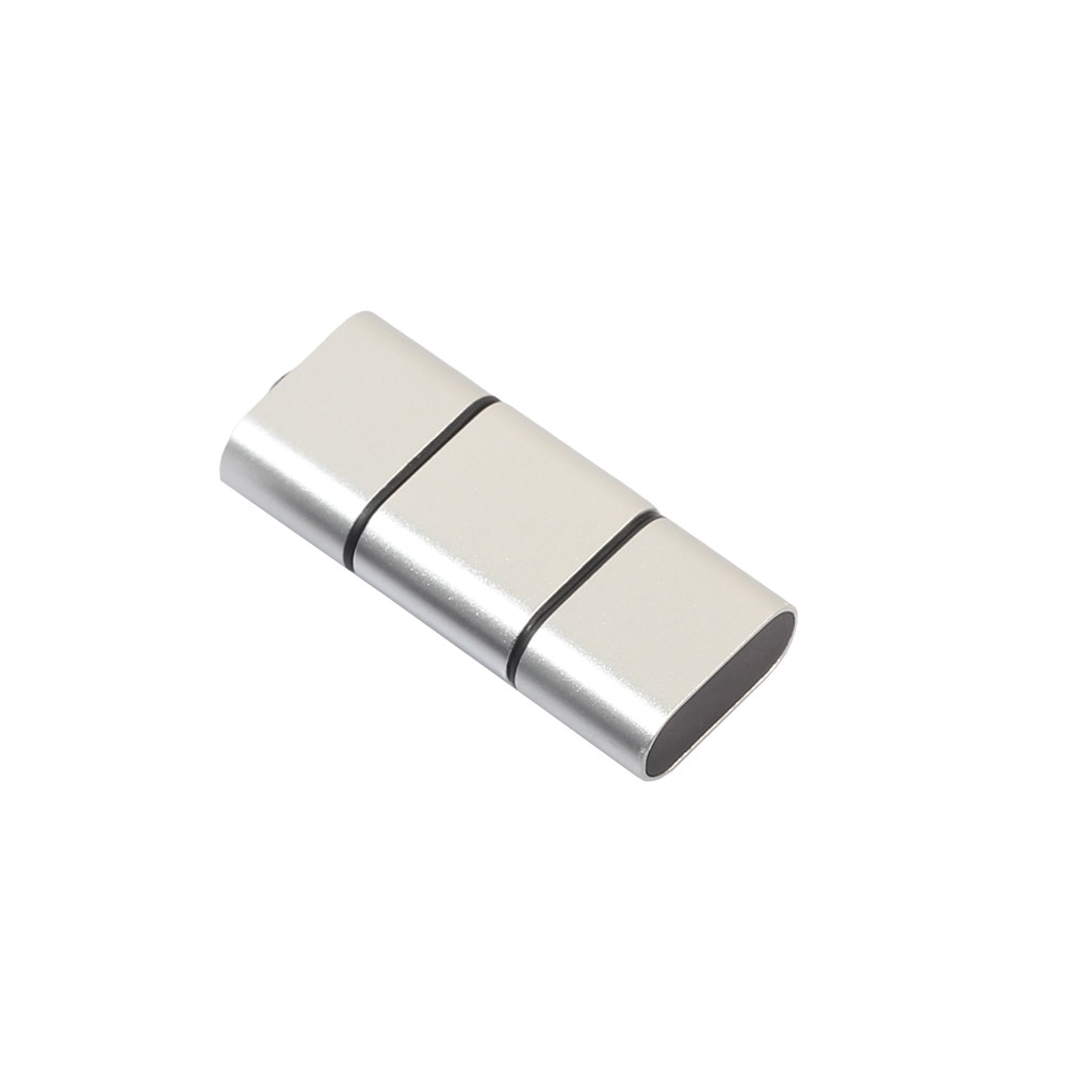 Adattatore Lettore Schede USB-C Micro SD TF per Telefoni Android - Funzionalità OTG: Argento