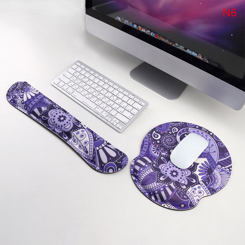 1Pc Keyboard Wrist Rest Pad Mouse Keyboard Wrist Rest Support Pad Set Ergonomic Wrist Cushion Support With Memory Foam: N6
