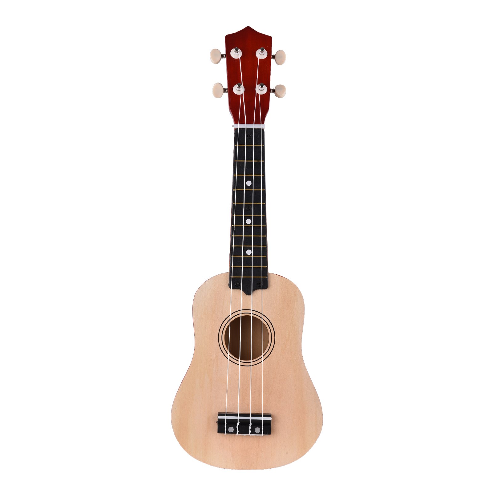 Muslady-ukelele de 4 cuerdas de 21 pulgadas, instrumento Musical de madera, bajo, pequeño, para niños, color Beige: Beige