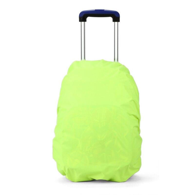 Enfants valise Trolley sacs d'école sac à dos housse anti-pluie bagages de protection étanche couvre cartable poussière étanche à la pluie: green