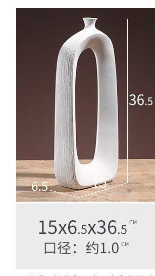 Keramik Blume Vase Wohnzimmer Veranda Regal Dekoration Trockenen Blume Flasche Anordnung Vasen Schreibtisch Ornament Einrichtungs Artikel: 1