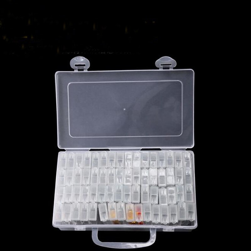 6/12/24/42/64 Grid Diamond Container Box DIY Diamant Embroidery Mosaic Tools Bead Transparent Plastic Drill Storage