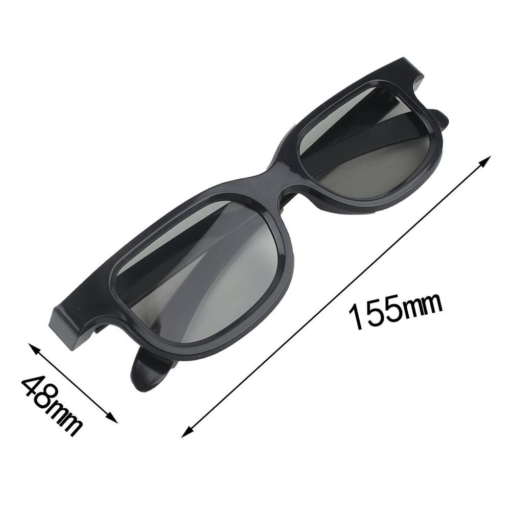 Circular Polarizing Passive Woman Man 3D Movie Glasses For 3D TV Cinemas