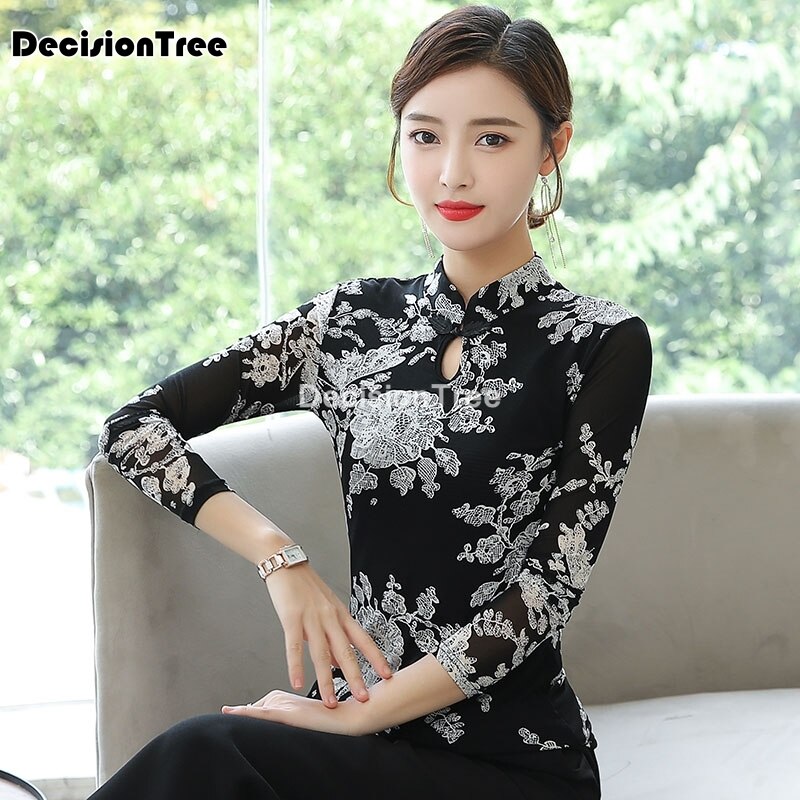 cheongsam blusa qipao chino superior camisa tradicional chino blusa tradicional chino cheongsam blusa para las mujeres