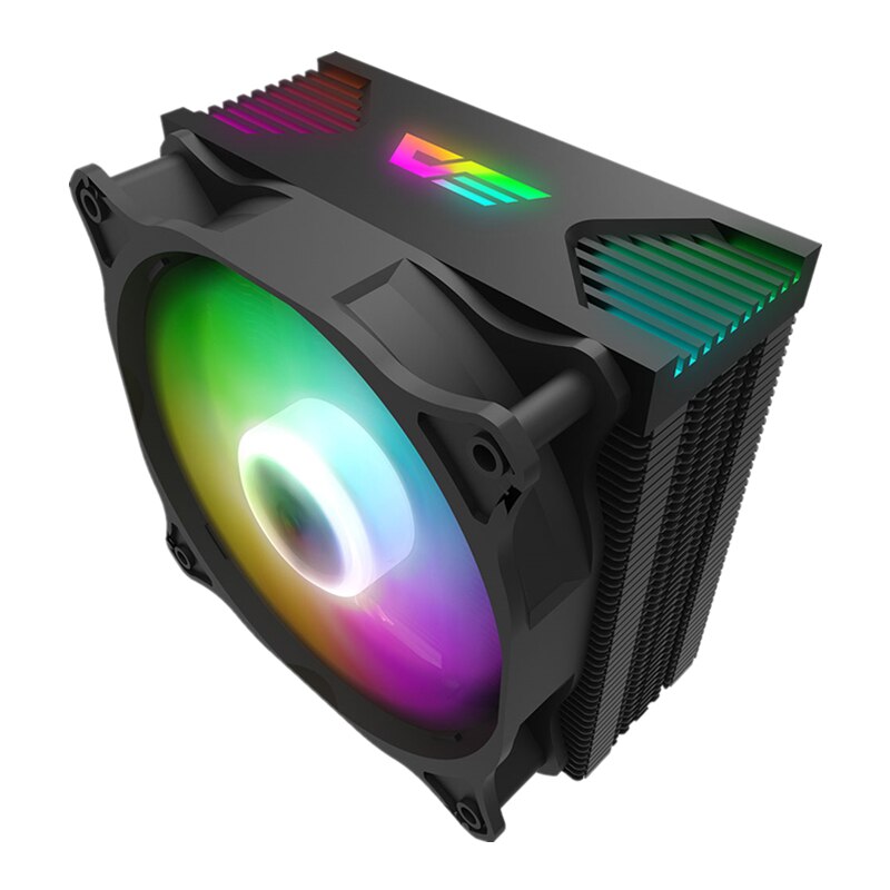 Darkflash CPU Cooler aura sync ARGB Lights 4 Heatpipes 120mm Silent PWM Fan RGB heatsink CPU Cooling Radiator LGA 1155/AM4 AMD: darkair argb ver
