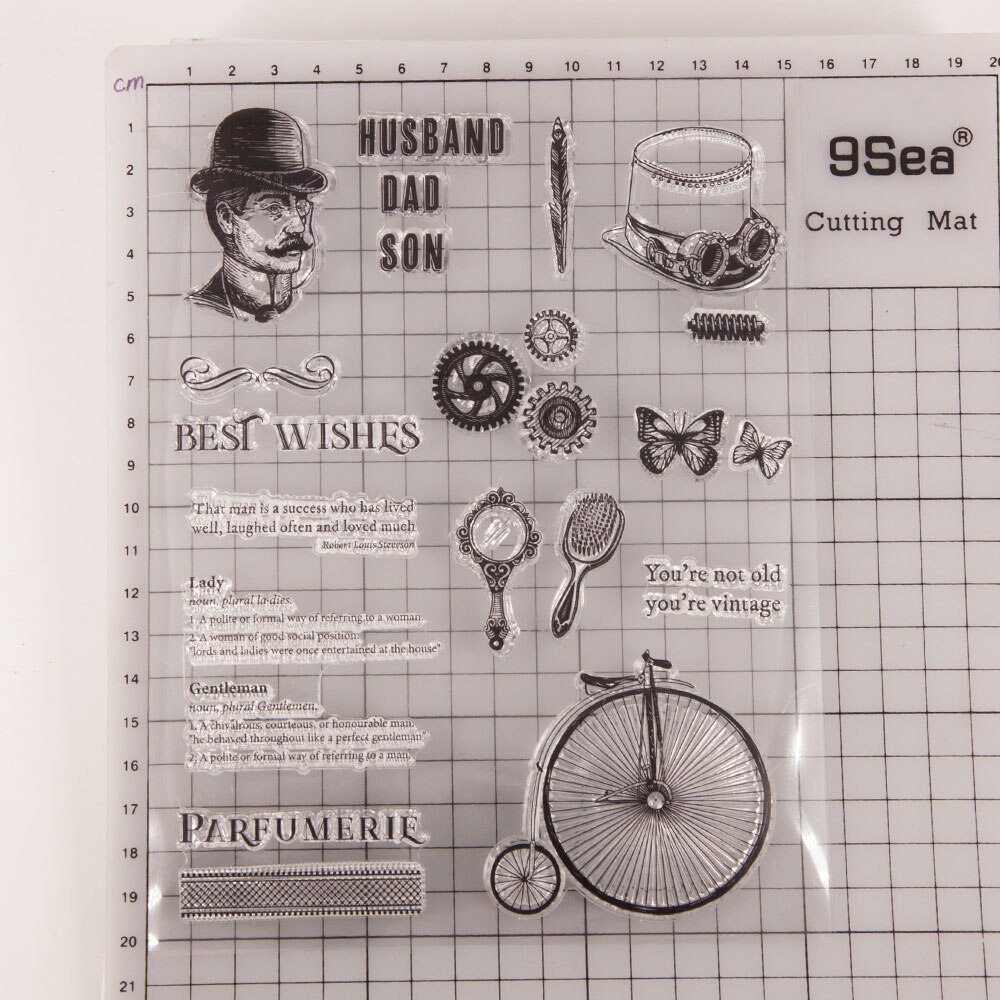 Rétro Transparent Klar Silikon Stempel/Dichtung für bricolage scrapbooking/foto album dékoratif klare stempel blätter