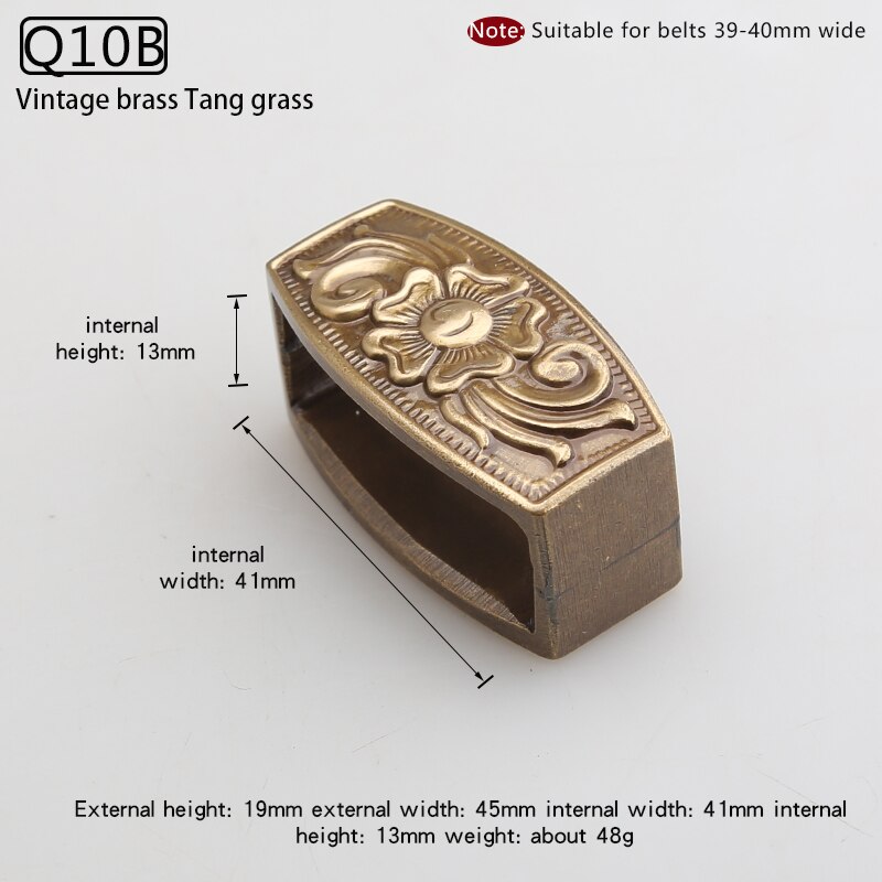 Brass belt ring stainless steel leather ring belt buckle ring man belt ring fixed: Q10B