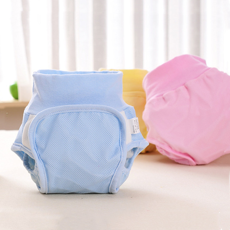 Bragas de malla transpirable para bebé, pañales de entrenamiento de cintura alta, prevención de fugas, cuidado de pañales de 5-12Kg