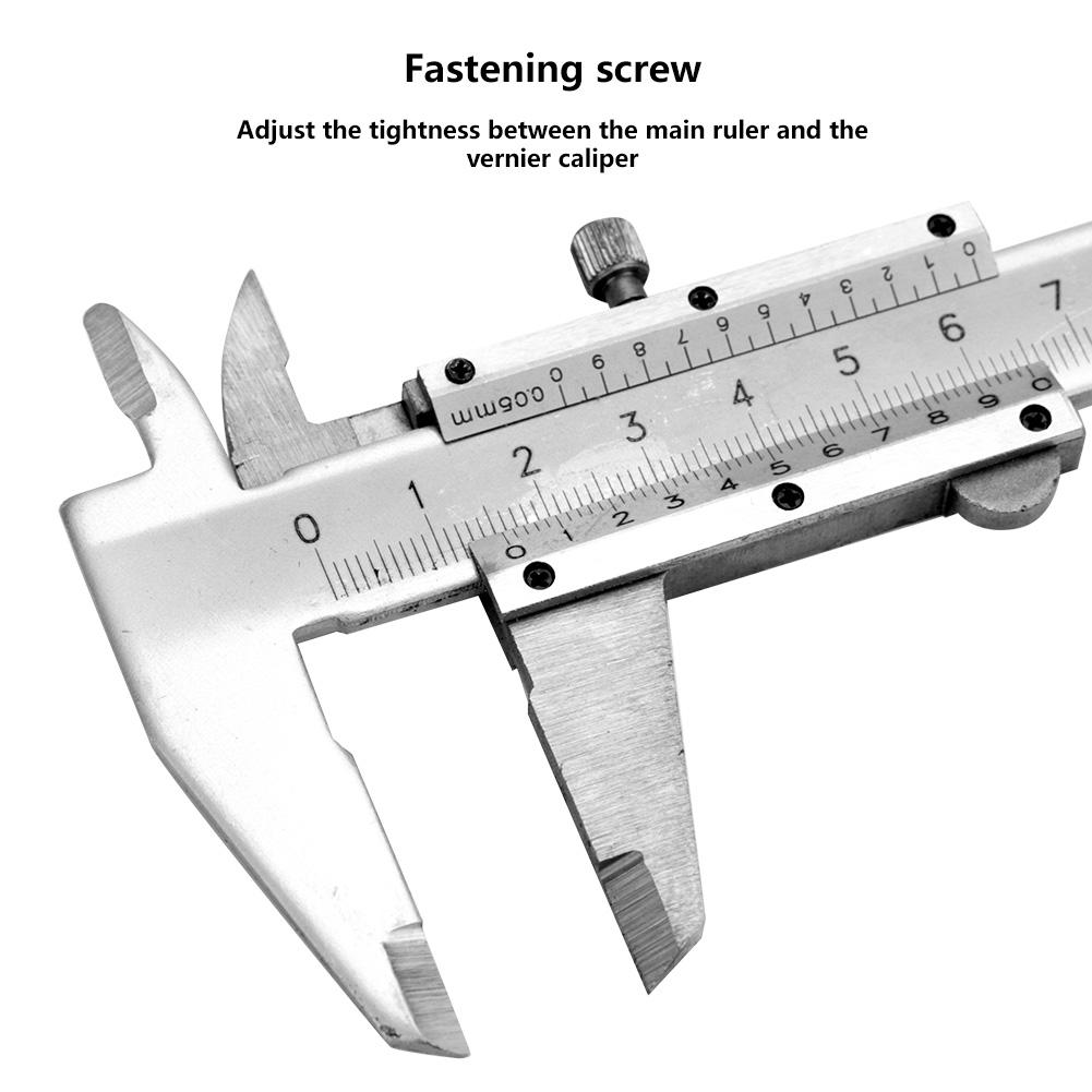 Micrômetro Calibre Vernier Caliper Micrômetro Calibre De Medição de Alta Precisão de Metal Em Aço Carbono Ferramenta 0-150 milímetros