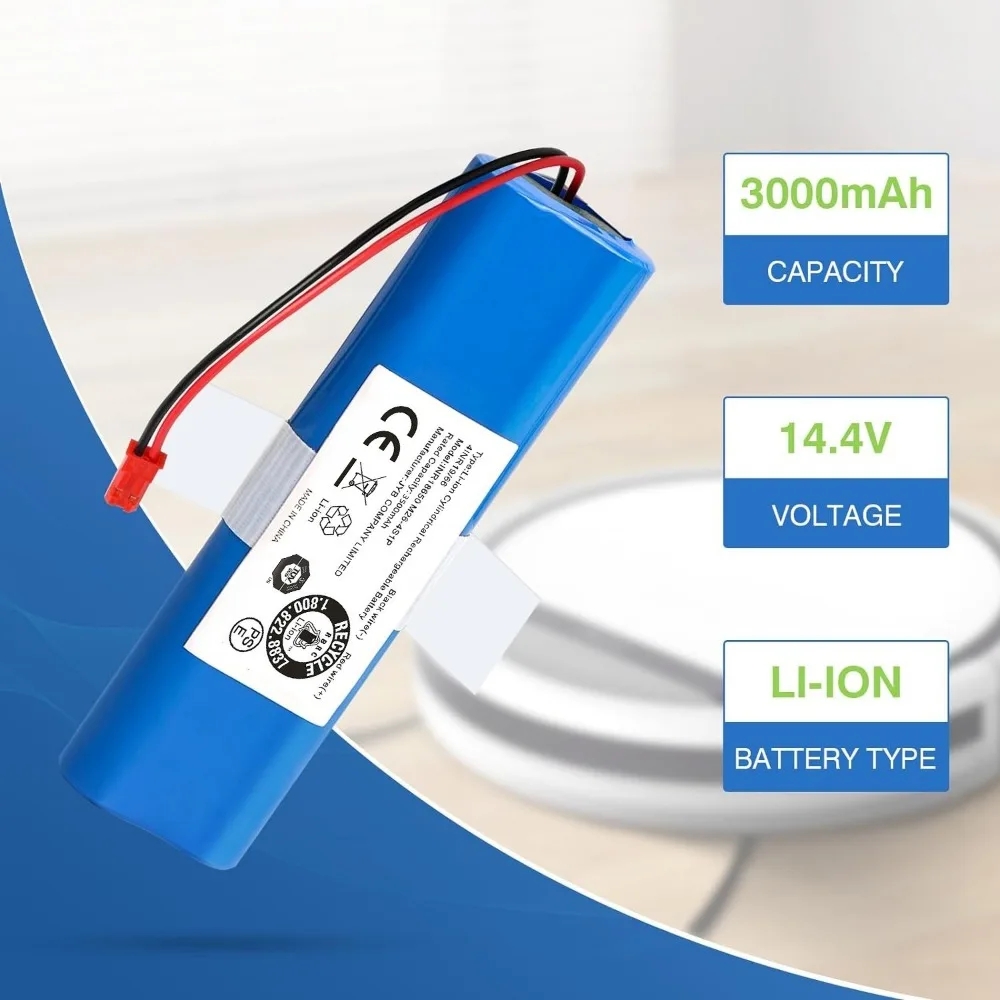 Original Li-Löwe-Akku für ILIFE V3s Profi, V5s Profi, V8s, V8 Plus, V80, V80 Max, V80 Profi, V3s Max 18650 2600 mAh 14,4 V PX-B010