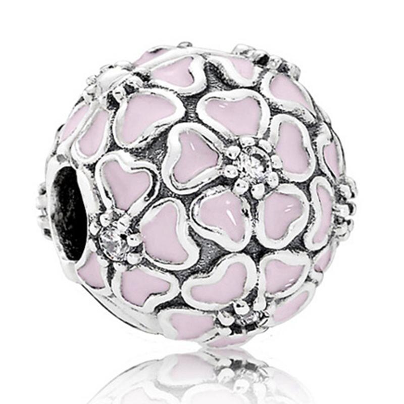 Verdadeiro espumante brilhando caminho daisy meadow pave &amp; livre coração clipe charme 925 contas de prata esterlina ajuste pulseira moda jóias: 10