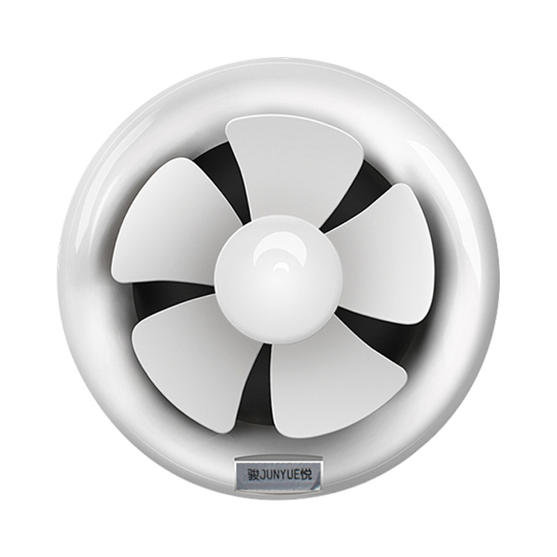 Rundt bad køkken lampe sort glasvæg rør type ventilation ventilator badeværelse udstødning 6 tommer 8 tommer 9918aa: 6 inches