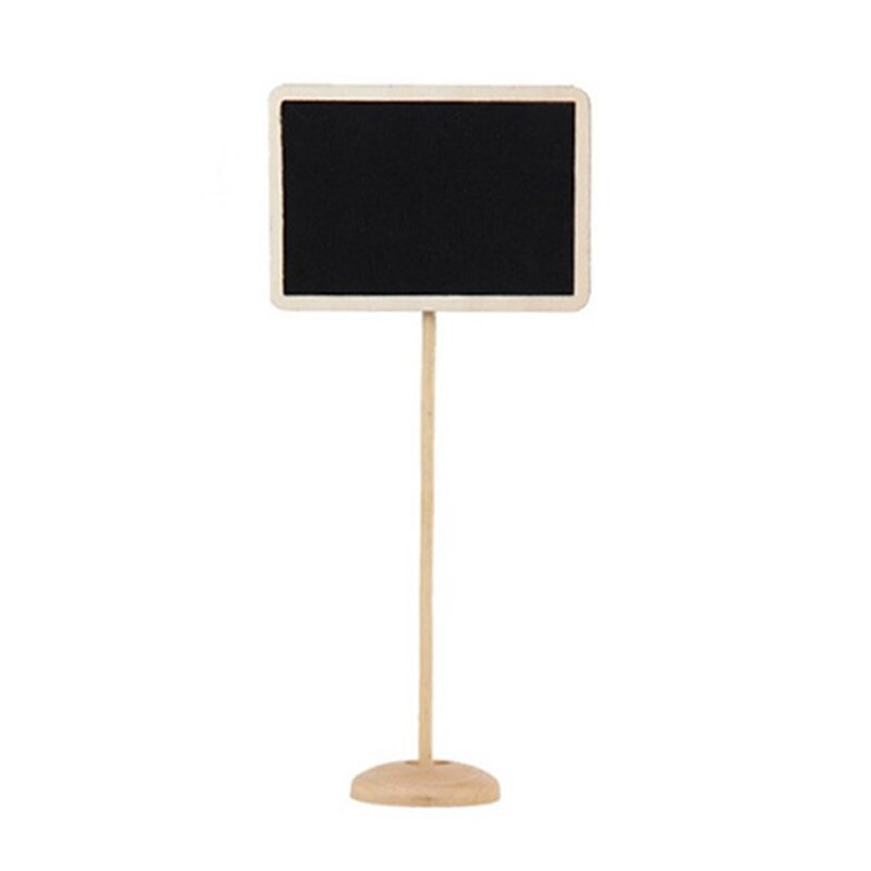 5 stk træ mini tavle tavle med standplads bryllup bord nummerskilt sub