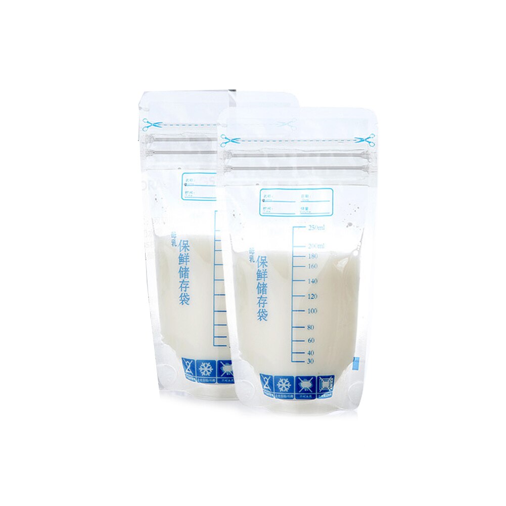 Etiquetas desechables para almacenamiento de leche materna, bolsa de congelador segura, 30 Uds.: Default Title