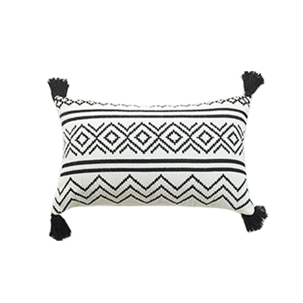 Kreative Boho Quasten Werfen Kissen fallen Geometrie Gedruckt Kissen fallen Dekorative Kissen für Sofa Büro Dekor: 30-50cm