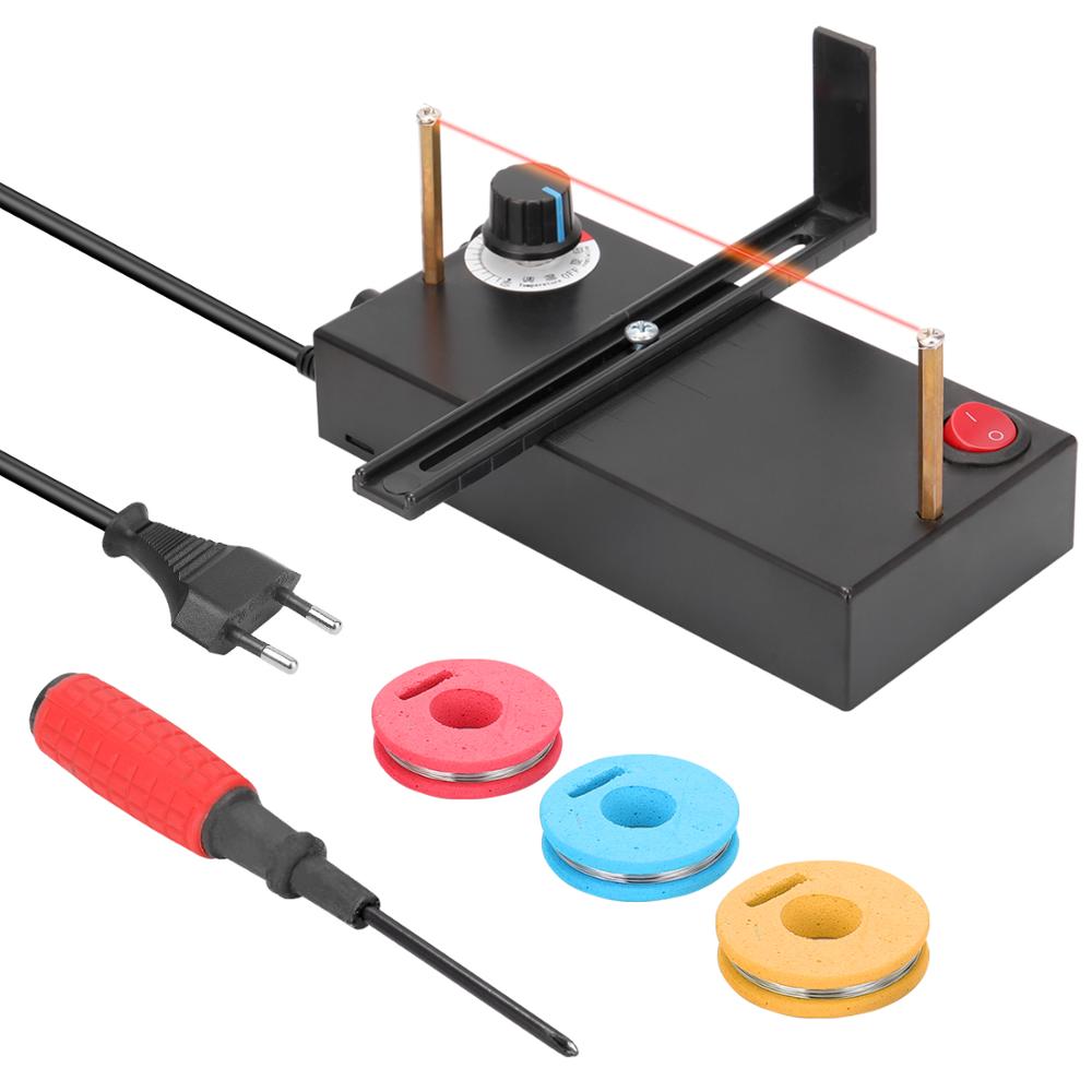 Máquina cortadora de cinta para uso doméstico, herramienta Manual para cortar cintas, bricolaje, cortador térmico: EU plug