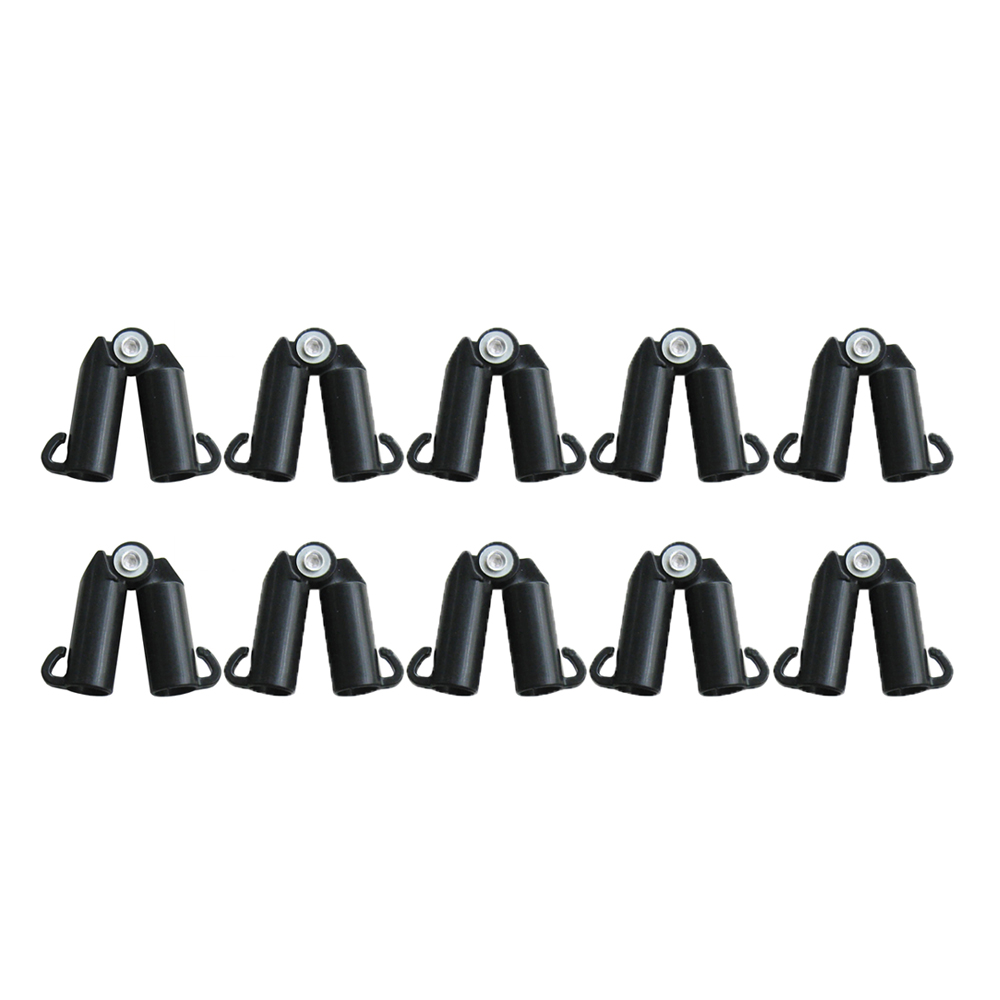 10 PCS Universal Plastic Clips Plant Support Fixed Connector Pillars Gardening 11mm Fixed Bracket Climbing Pergola Connector: Silver