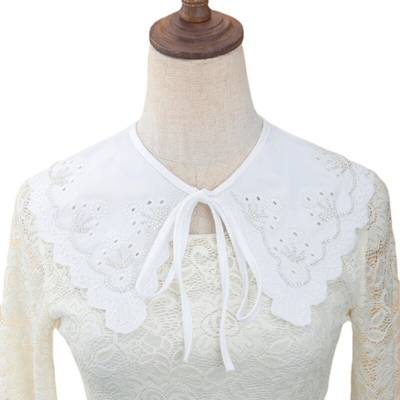 Vrouwelijke Overhemd Nep Kragen Sjaal Voor Vrouwen Mini Cape Half Shirt Afneembare Kraag Dames Verwijderbare Shirt Valse Kraag Accessoire