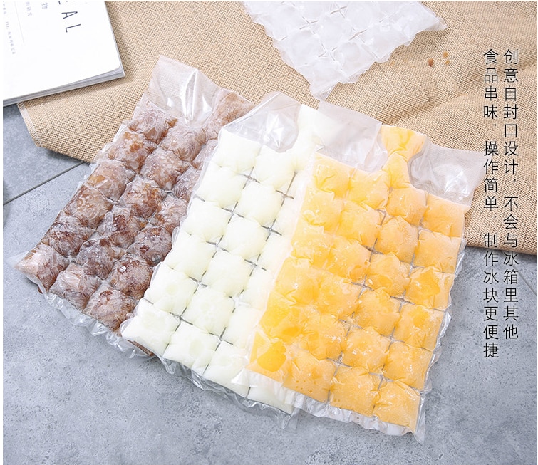 Küche zu hause sommer selbst-abdichtung einweg eis beutel eingefroren Eis Würfel Schimmel Eis Tablett tasche