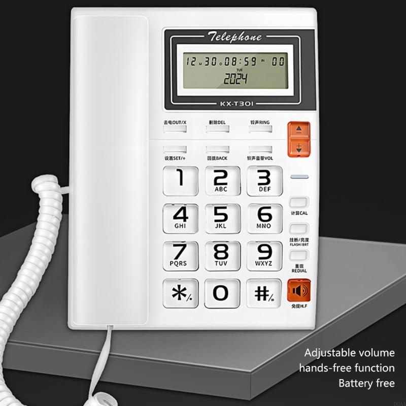 Fastnettelefon bordtelefon fastnettelefon opkaldstelefon reception hjemmekontor med opkaldsdisplay telefon