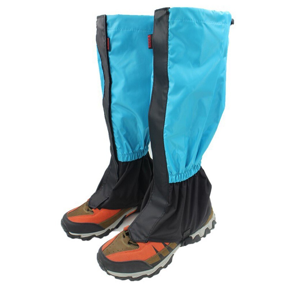 Outdoor Gaiters Sleeve Leg Protector Climbing Calf Sleeve Snowfield Desert Walking Cycling Waterproof Anti Dirt Gaiters Sleeve: Red