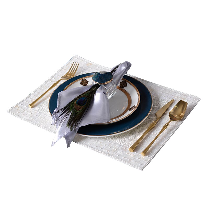 Luxtry Blue Ceramic Dinner Plate Set Steak Dish Dessert Phnom Penh Porcelain Glass Kitchen Utensils Dinnerware Tableware Set