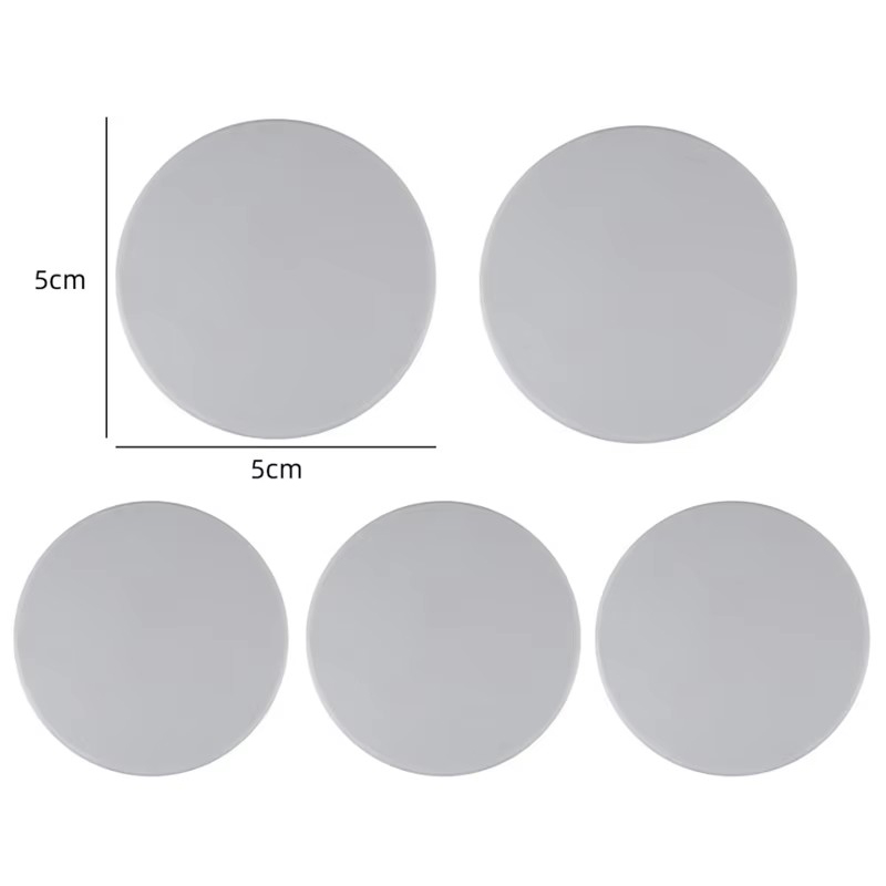 Butoir de Porte Anti-collision, poignée en Silicone, pare-chocs auto-adhésif, silencieux, Anti-choc, protection murale pour l'amélioration de l'habitat: L / WHITE