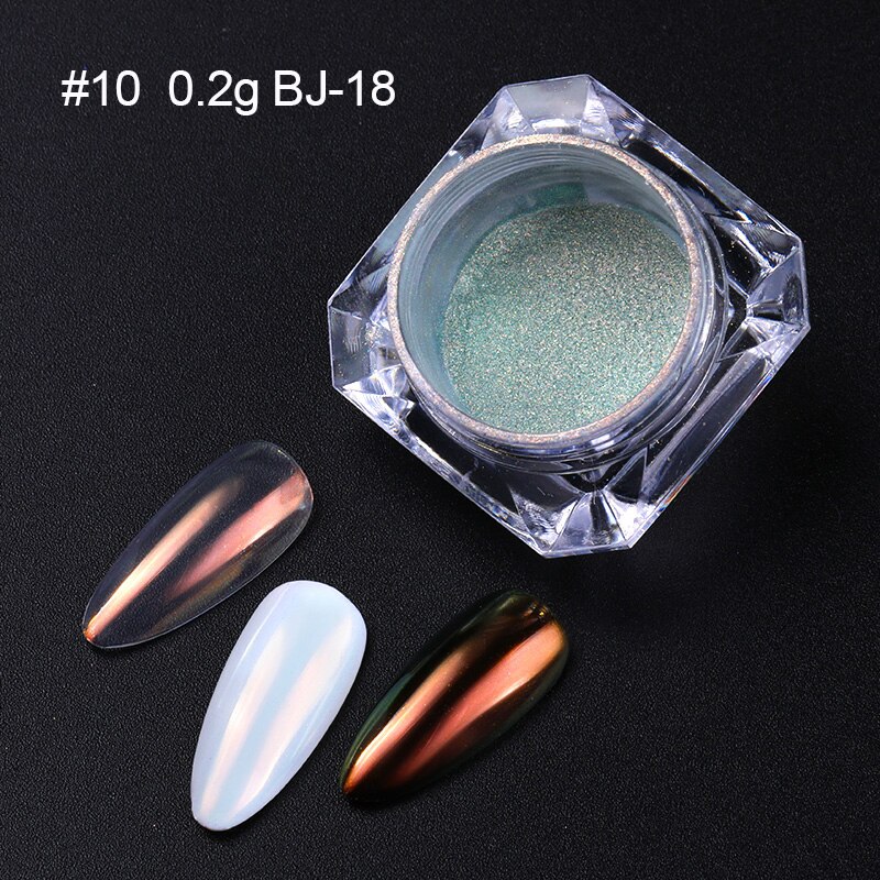 Accessoires pour ongles en poudre pour ongles miroir poudres scintillantes Pigment caméléonique poussière Art des ongles décorations pour ongles