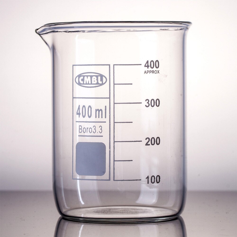 400ml,Glass Beaker Low Form,Made From Borosilicate Glass3.3
