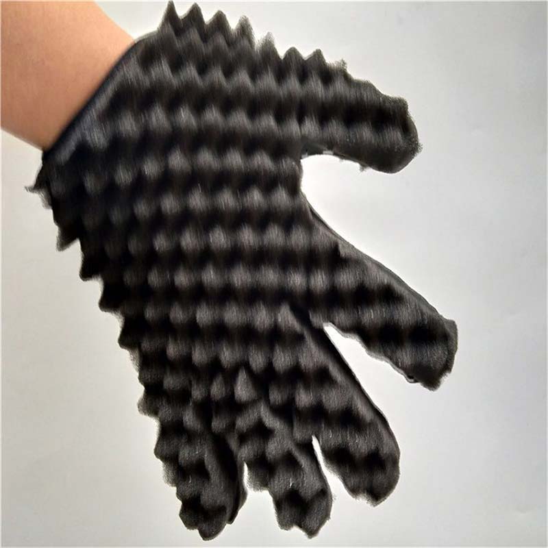 1Pcs Ovale Dubbele Kanten Magic Twist Haar Borstel Spons Wave Haar Twist Braiders Dreads Draaien Sloten Dreadlocks Krul Borstel tool: Hand