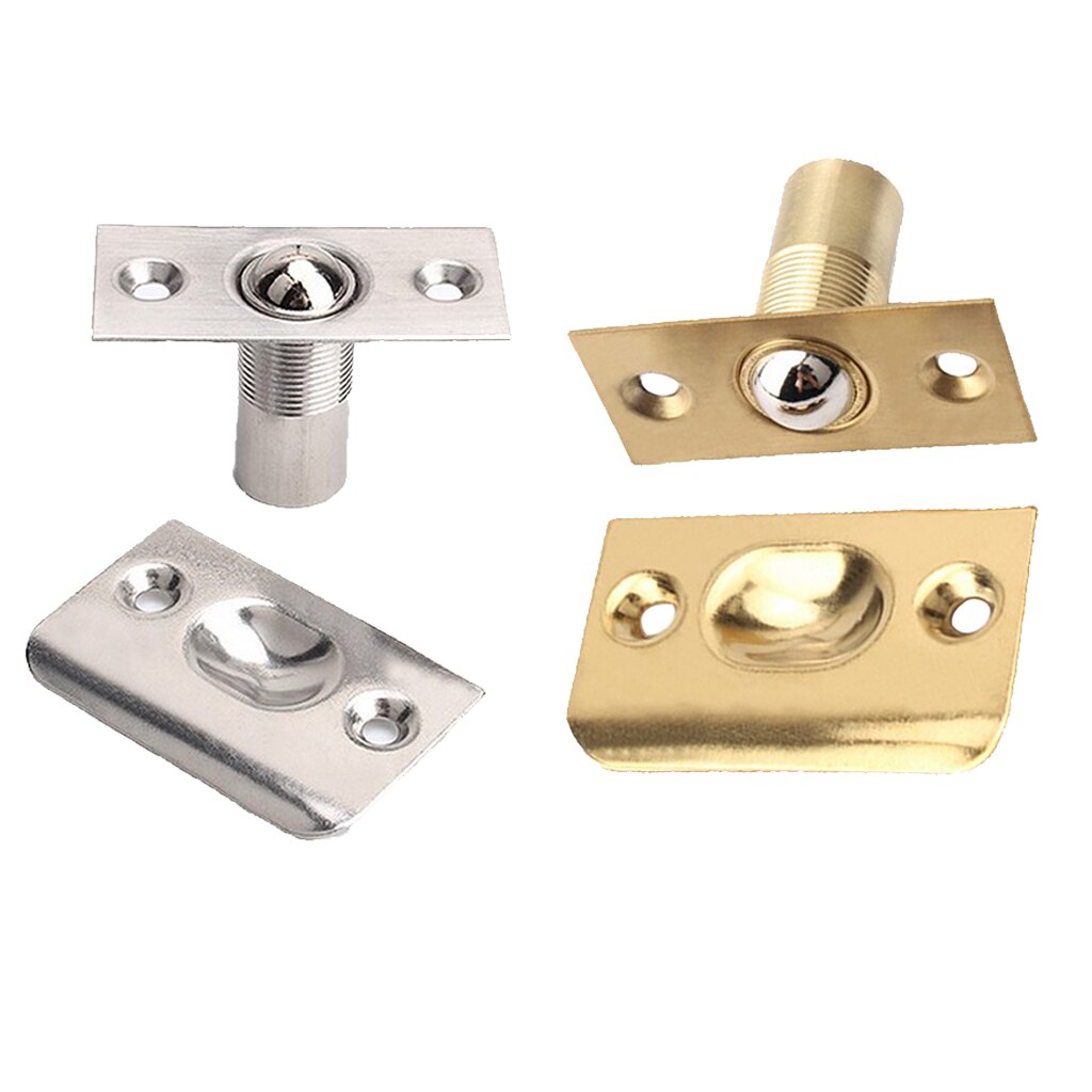 Stainless Steel Door Cabinet Roller Ball Catch Latch Closures, with Strike Plate