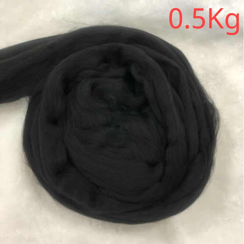 1Kg Dikke Geïmiteerd Wol Naald Dikke Wollen Draad Super Dikke 8Cm Draad Hand-Gebreide Wollen Deken: darkgray-0.5KG