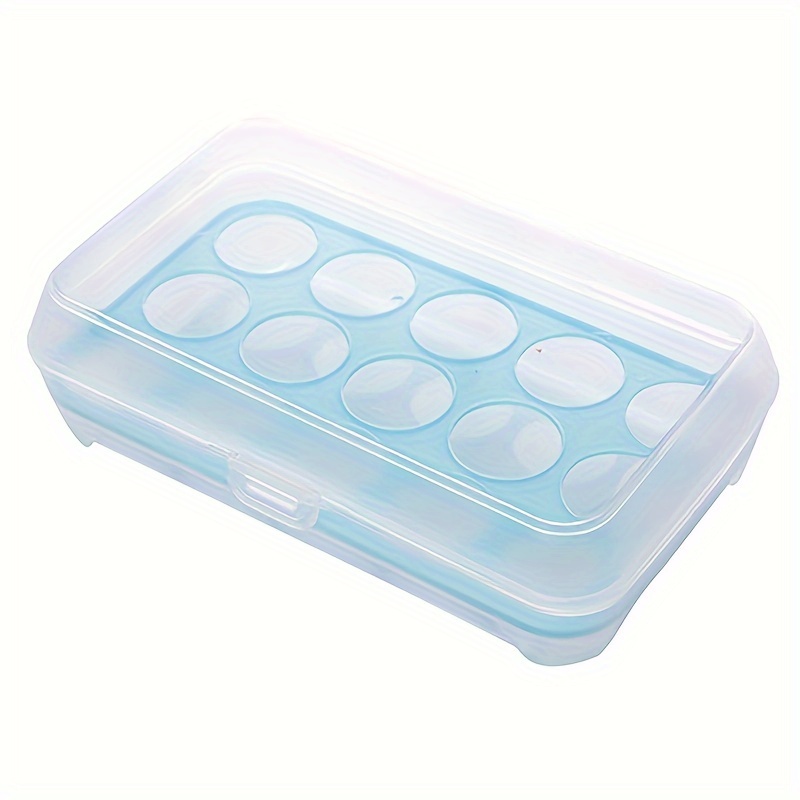 Kitchen Refrigerator Egg Preservation Box Portable Egg Box Bracket Out Picnic Egg Protection Box Storage Box Kitchen Accessories: light green