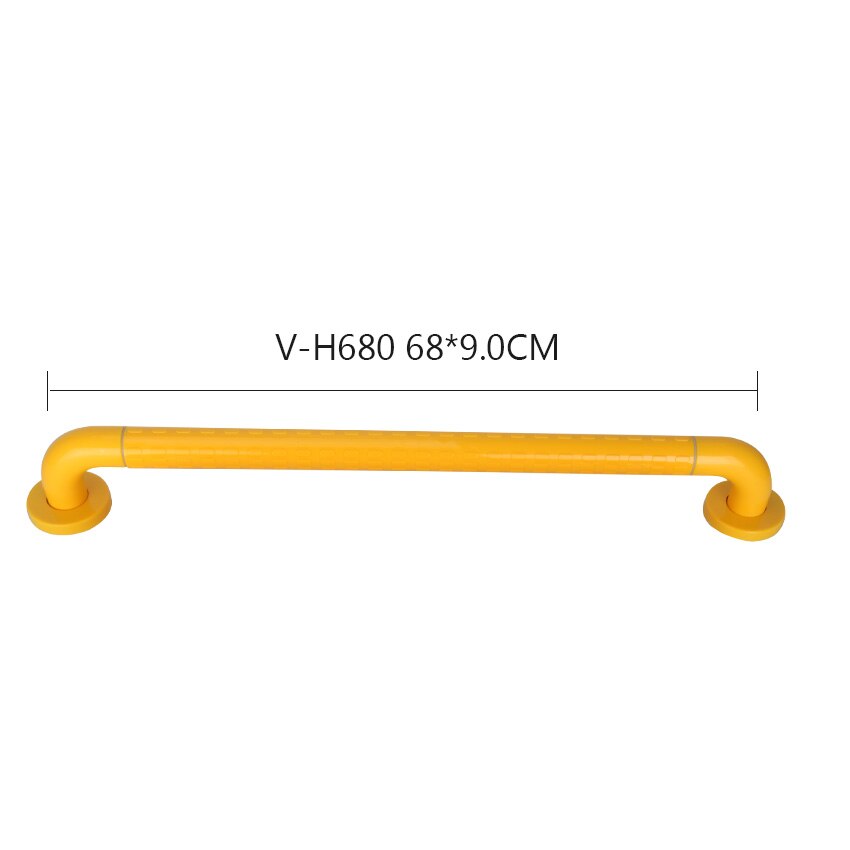 SVAVO barre d'appui d'assistance de sécurité I forme ménage Balance murale lumineuse douche toilette aide barre d'appui pour salle de bain: 680mm-Yellow
